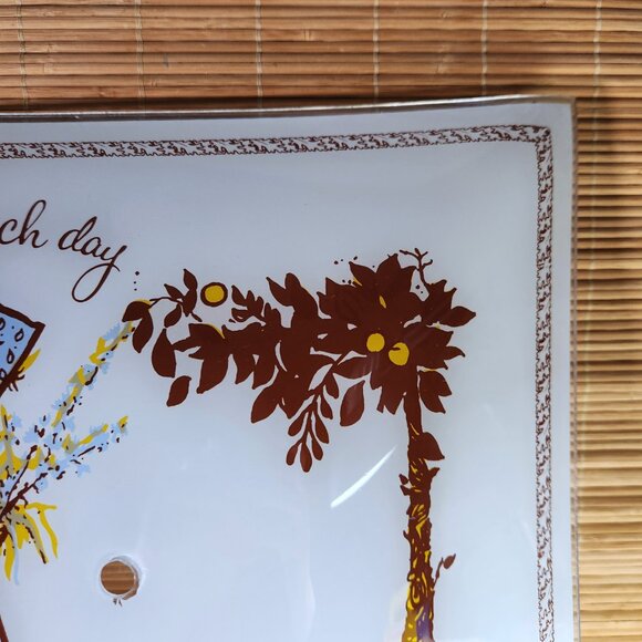 Vintage Holly Hobby Ceiling Light Glass Shade Cover 1970s Mid Century - Picture 5 of 16